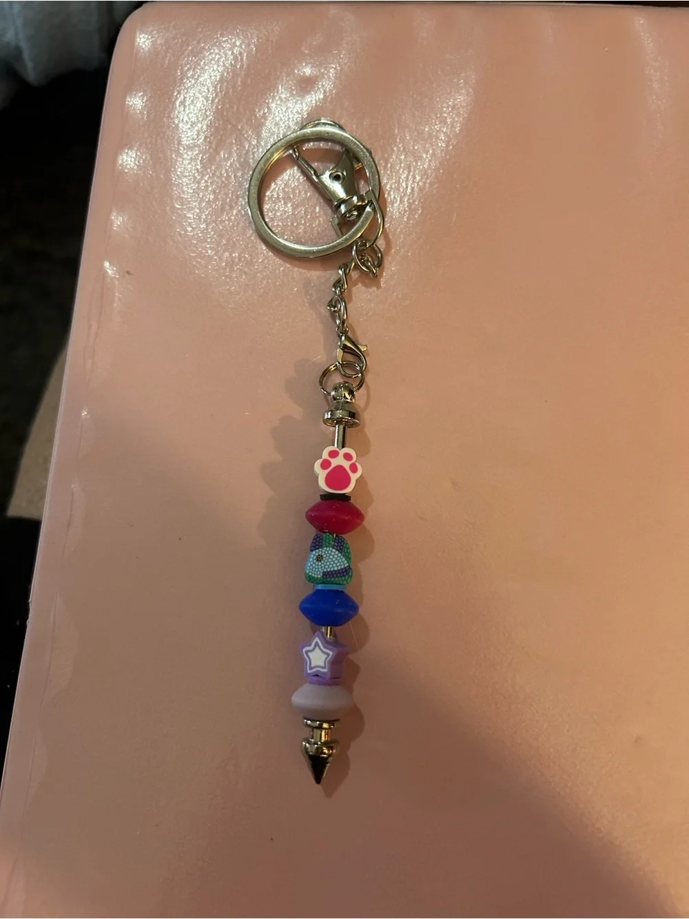 Beaded Multi-Color Keychain Charm - Picture 5 of 16